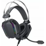 سماعة رأس X0-GE07 للألعاب مع ميكروفون - أسود، صوت محيطي ثلاثي الأبعاد، سلكي 2.1 متر - إكس أو